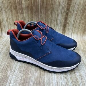 Clarks ATL Trek Khan Men's Size 9 Navy Blue Orange Trail Sneakers 261660057080